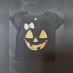 Girls Halloween pumpkin shirt 24 m